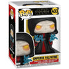 Figura Funko POP! de Palpatine con efectos azules en caja con ventana