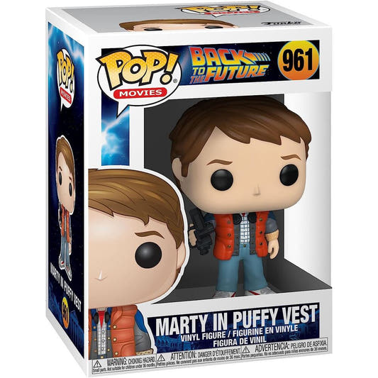 Figura Funko POP! de Marty McFly con chaleco acolchado rojo - 2