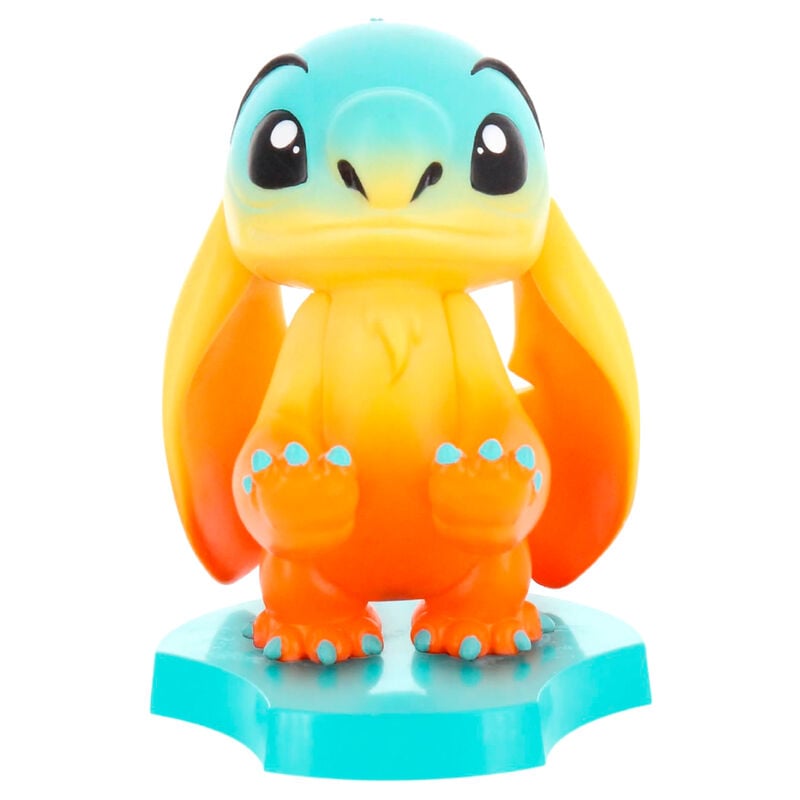 Mini Cable Guy de Stitch Disney en tonos turquesa, amarillo y naranja