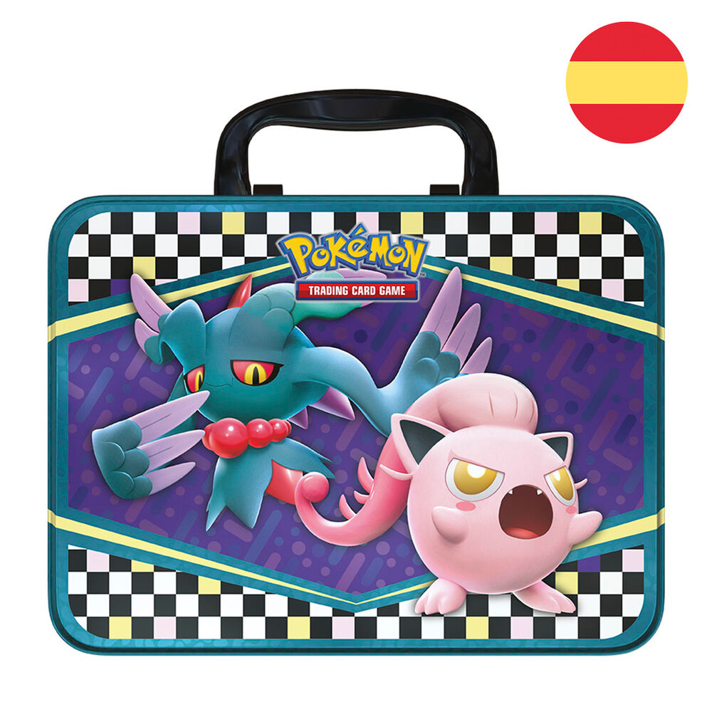 Estuche Collector Chest Pokémon con asa e ilustraciones de Pokémon