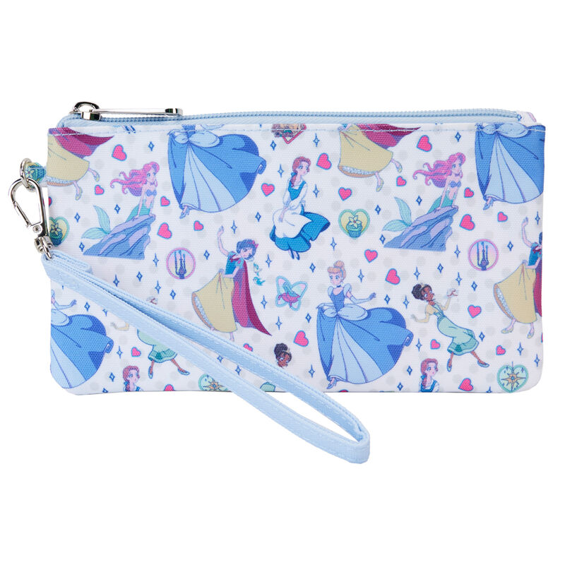 Cartera Loungefly Disney Princesas Manga Style azul claro