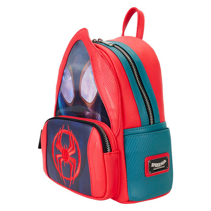 Mini mochila Loungefly de Miles Morales Spider-Verse en rojo, azul y negro - 3