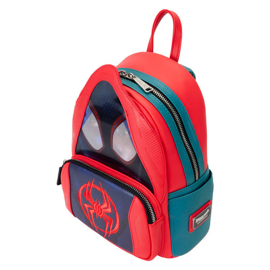 Mini mochila Loungefly de Miles Morales Spider-Verse en rojo, azul y negro - 4