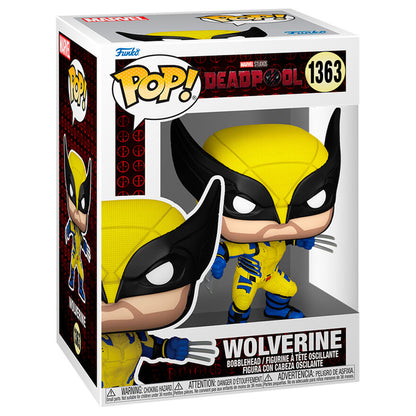 Figura Funko POP! de Wolverine con traje amarillo y azul y garras extendidas - 2
