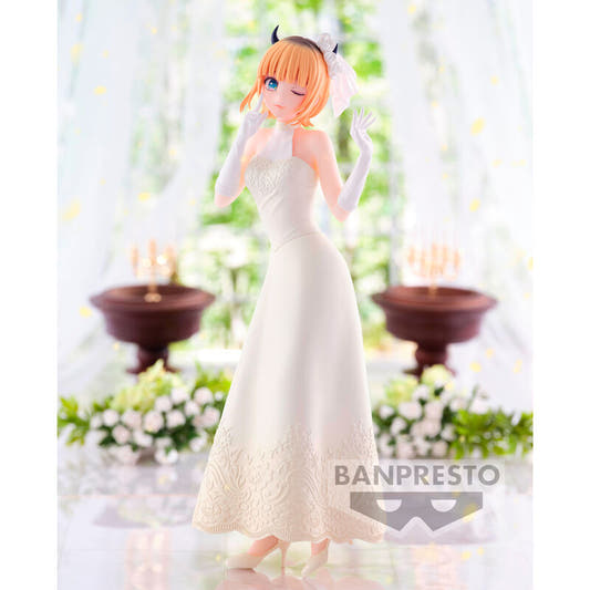 Figura de MeMcho de Oshi no Ko con vestido de novia blanco