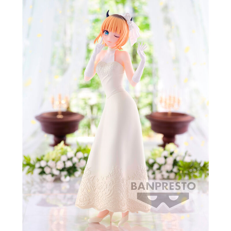Figura de MeMcho de Oshi no Ko con vestido de novia blanco