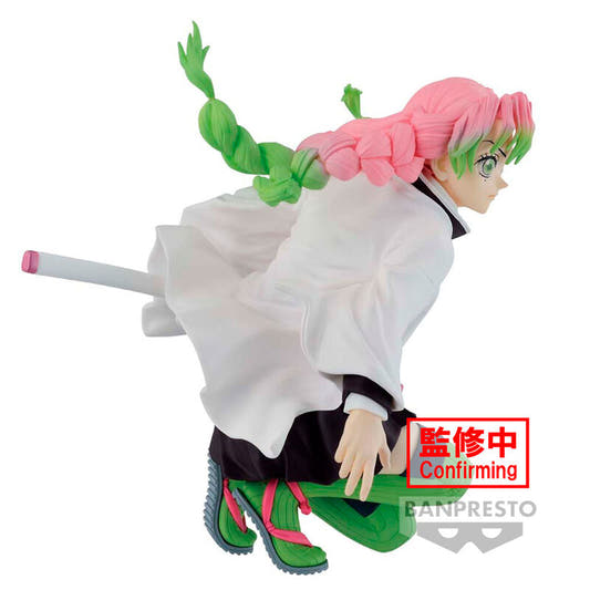 Figura Maximatic de Mitsuri Kanroji con espada y cabello rosa y verde - 3