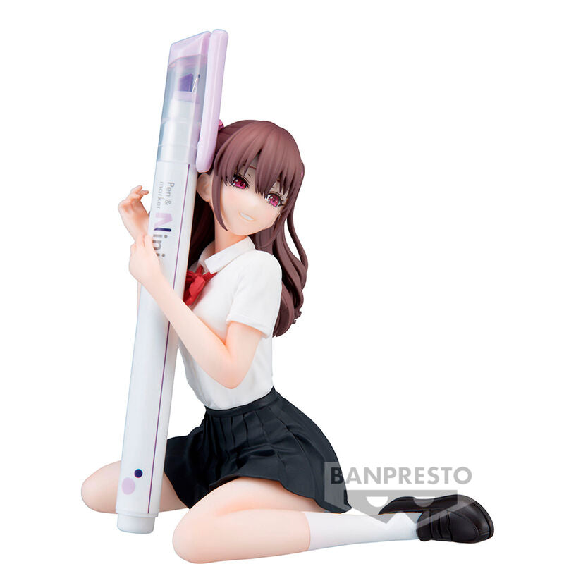 Figura de Makari Tachibana con uniforme y coletas rosas - 3