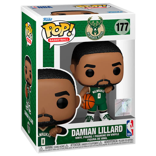 Figura Funko POP! de Damian Lillard con uniforme de Milwaukee Bucks