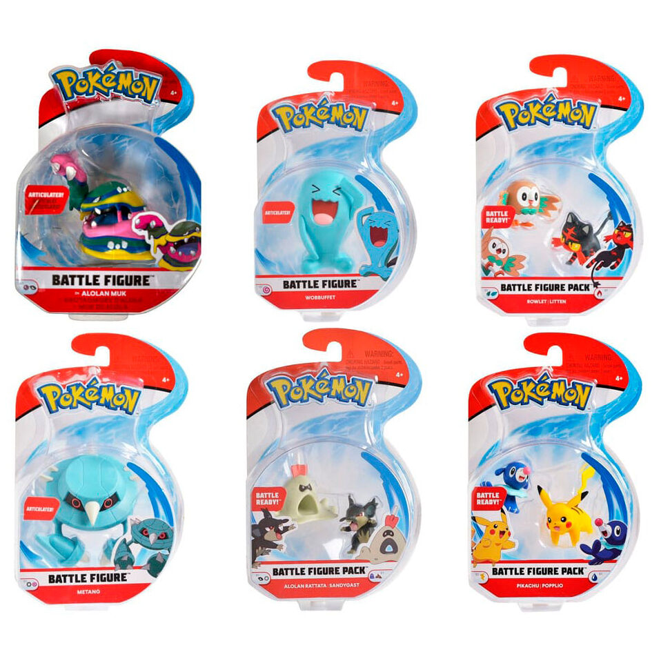 Figuras Pokémon Battle de 5 cm en blíster surtido