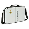 Cartera bandolera blanca y negra del Real Madrid SAFTA