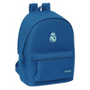 Mochila azul Real Madrid SAFTA con bolsillo frontal