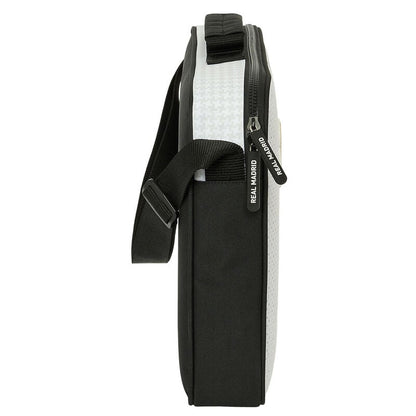 Cartera bandolera blanca y negra del Real Madrid SAFTA - 3