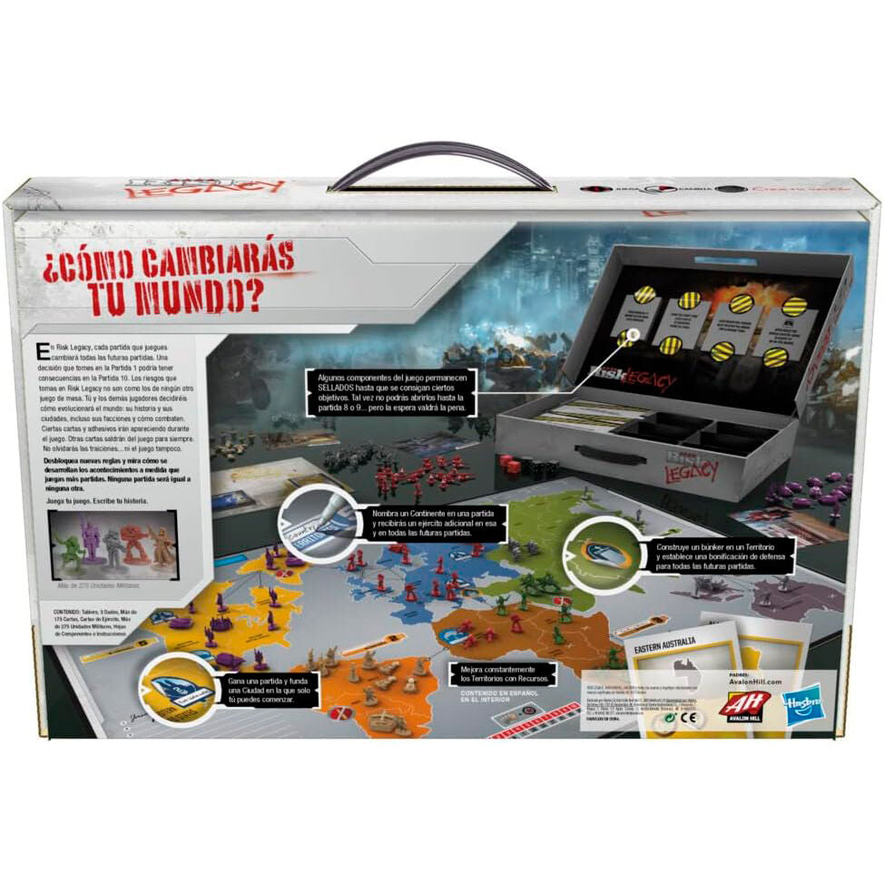 Caja del juego de mesa Risk Legacy de Hasbro - 4