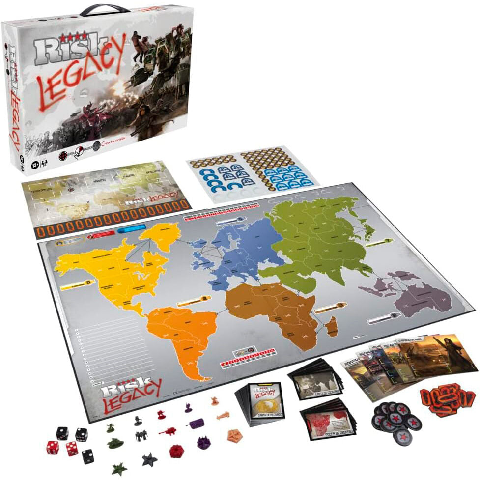 Caja del juego de mesa Risk Legacy de Hasbro - 5