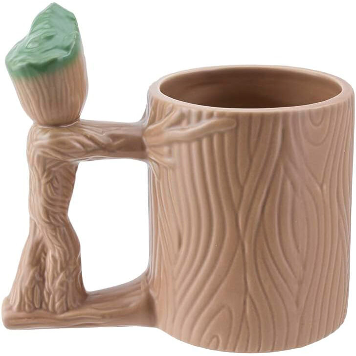 Taza 3D de Groot de Guardianes de la Galaxia con emblema Marvel - 4