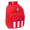 Mochila roja del Atlético de Madrid SAFTA con franjas rojiblancas