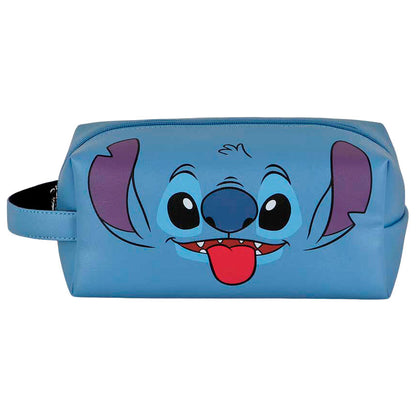 Neceser azul de Stitch Disney con cremallera y asa lateral - 2