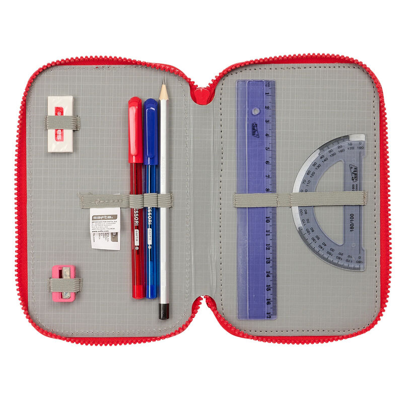 Plumier triple rojo del Atlético de Madrid con 36 piezas - 3