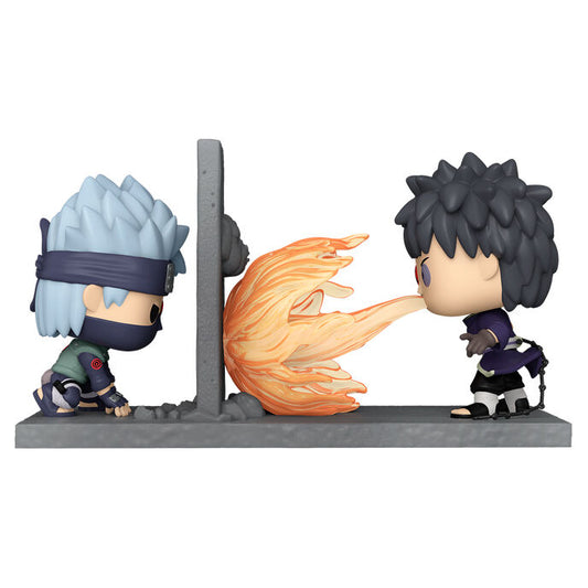 Figura FUNKO POP! Moments de Kakashi y Obito enfrentados