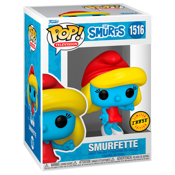 Figura Funko POP! Chase de Pitufina de Los Pitufos en caja