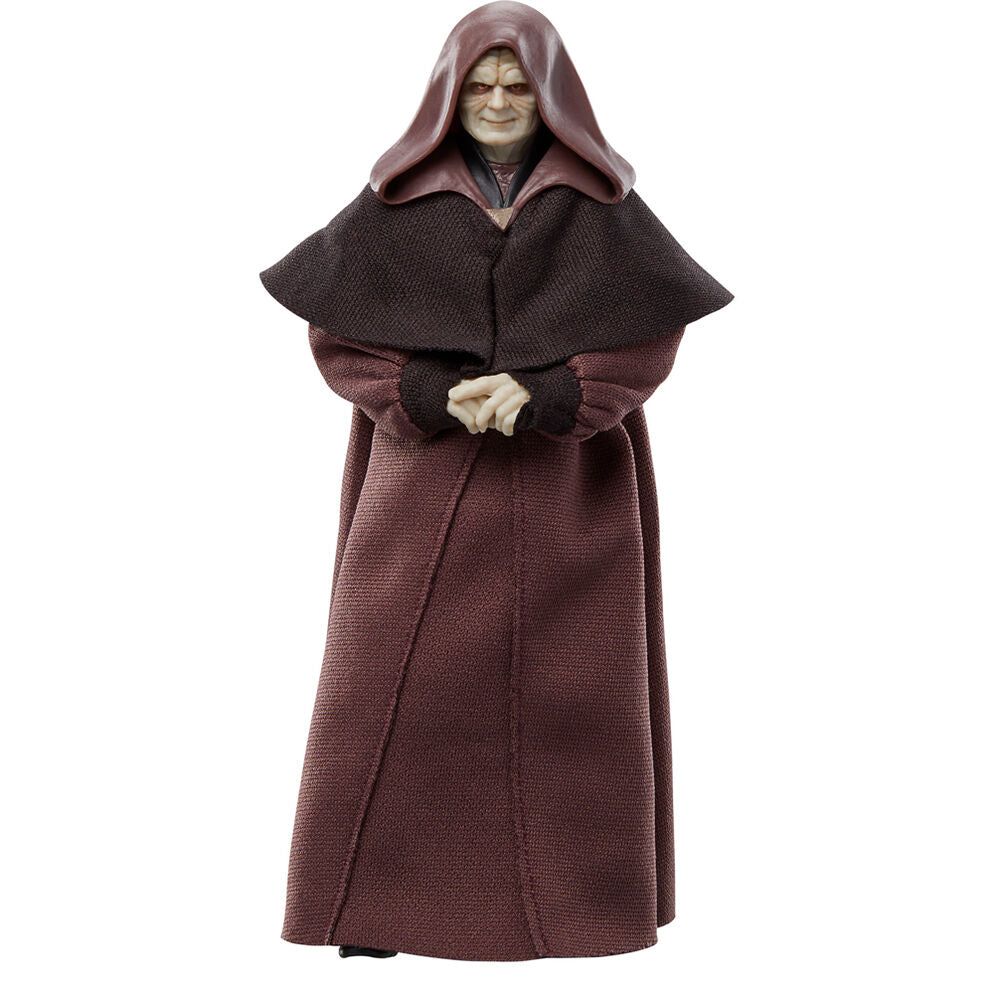 Figura articulada de Darth Sidious con capucha y sable láser rojo - 3