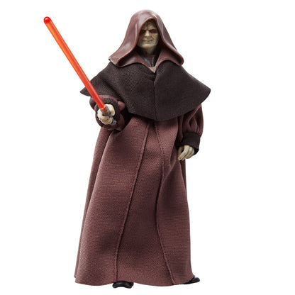 Figura articulada de Darth Sidious con capucha y sable láser rojo - 5