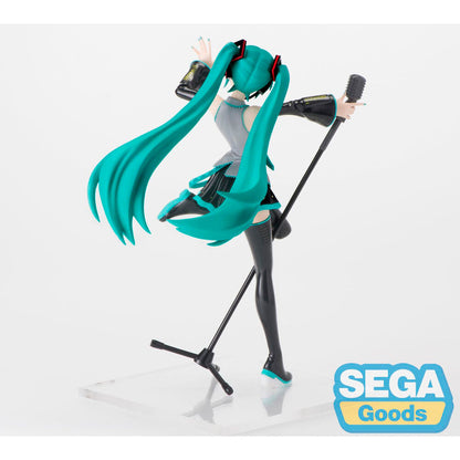 Figura de Hatsune Miku Project DIVA de 18 cm con micrófono y base - 2