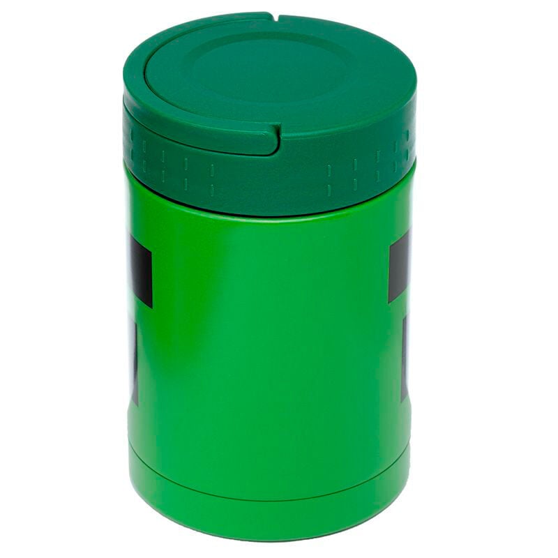 Fiambrera térmica verde de Minecraft Creeper con asa plegable - 3