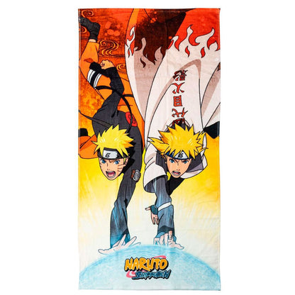 Toalla Naruto Shippuden de algodón con Naruto en acción