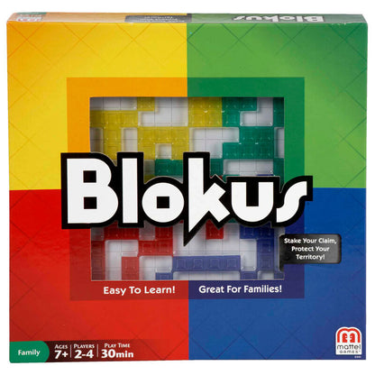 Caja del juego de mesa Blokus Refresh de Mattel