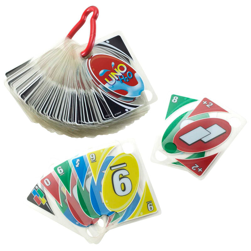 Juego de cartas MATTEL UNO H2O To Go con clip - 2