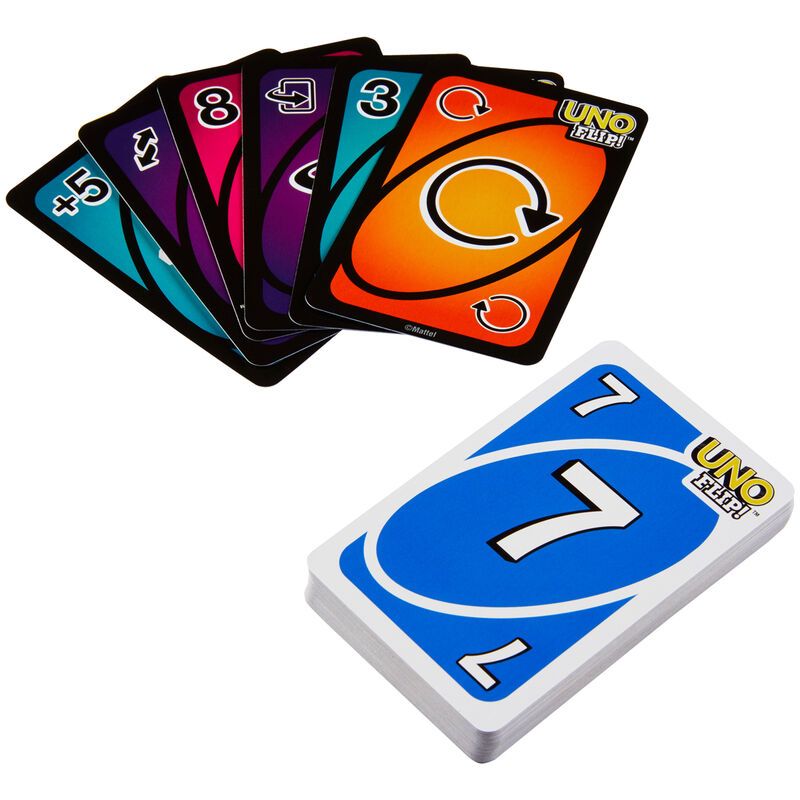 Juego de cartas Mattel UNO Flip! con cartas de doble cara - 2