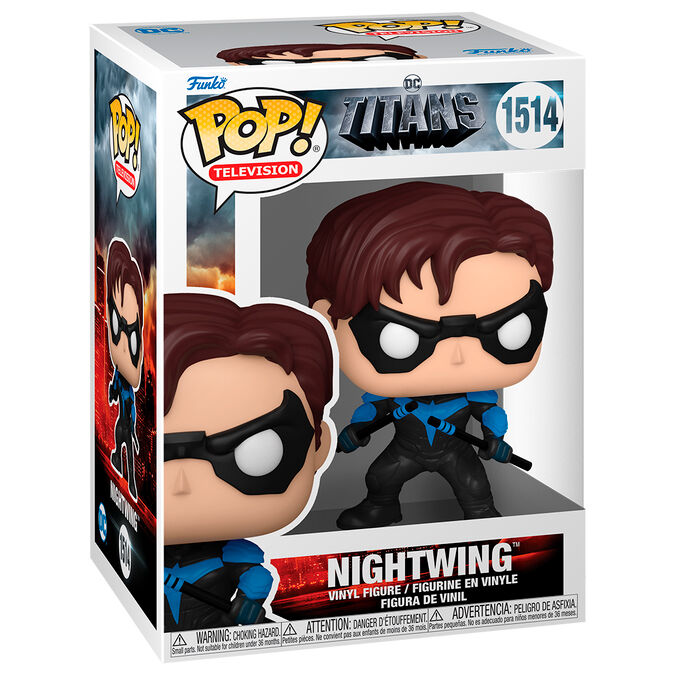 Figura Funko POP! de Nightwing de Titans en caja