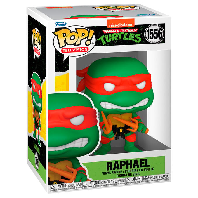 Figura Funko POP! de Raphael de las Tortugas Ninja en caja