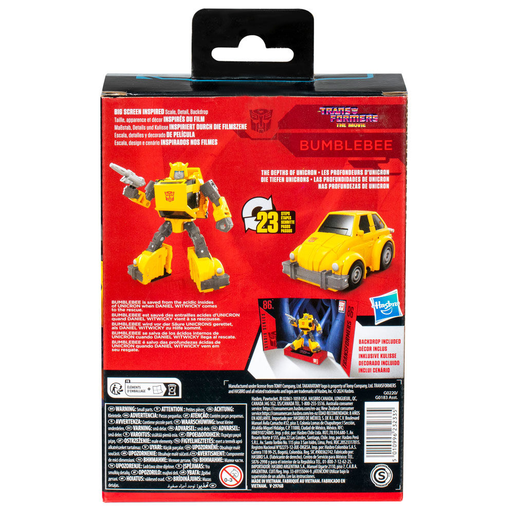 Figura articulada de Bumblebee Transformers Studio Series amarilla y negra - 4