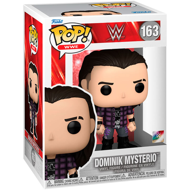 Figura Funko POP! WWE de Dominik Mysterio en caja