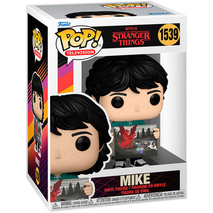 Figura Funko POP! de Mike de Stranger Things con un mapa ilustrado - 2