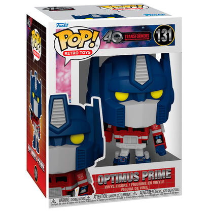 Figura Funko POP de Optimus Prime de Transformers Generation 1 en caja