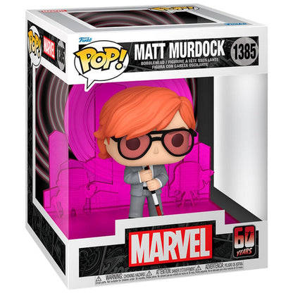 Figura Funko POP! Deluxe de Matt Murdock como Daredevil en caja Marvel