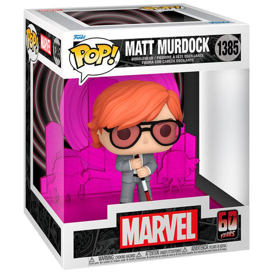 Figura Funko POP! Deluxe de Matt Murdock como Daredevil en caja Marvel