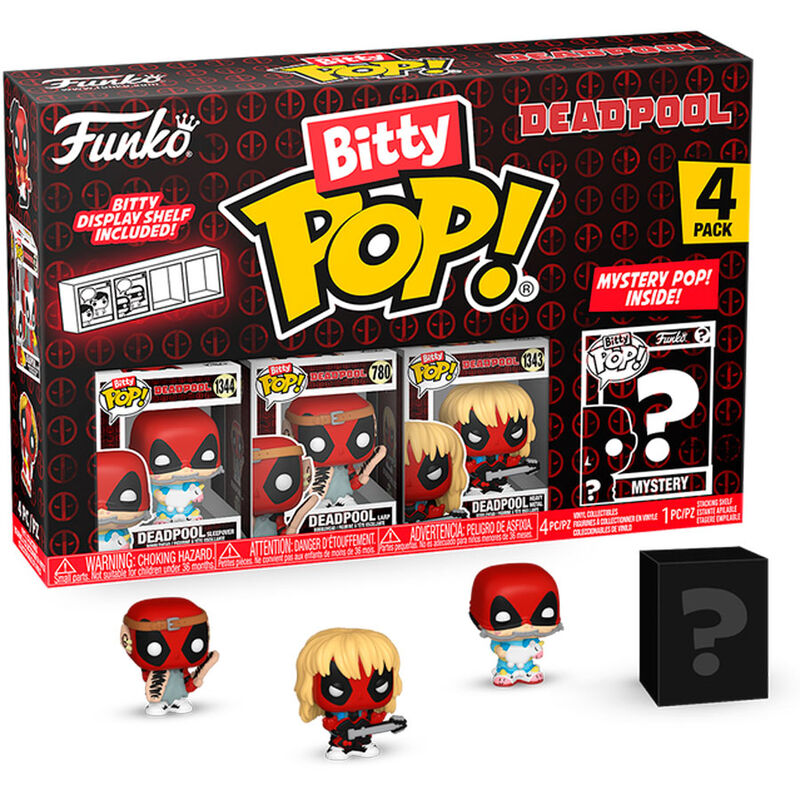 Blister FUNKO Bitty POP! Deadpool Sleepover de 4 figuras