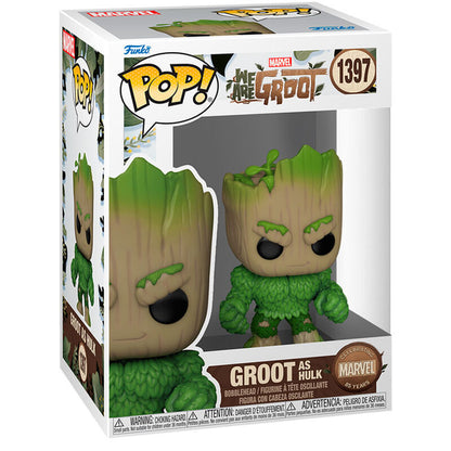 Figura Funko POP! Groot as Hulk en caja