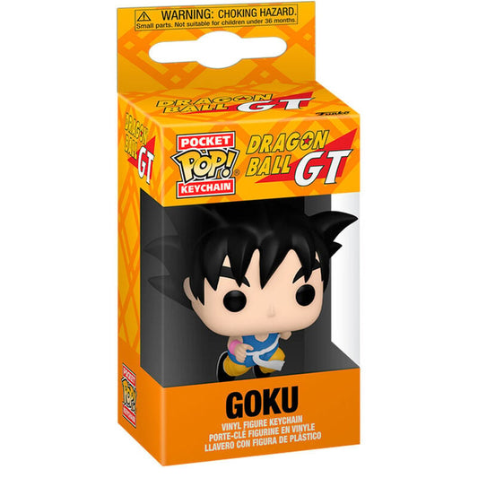 Llavero Funko Pocket POP! de Goku de Dragon Ball GT en su caja
