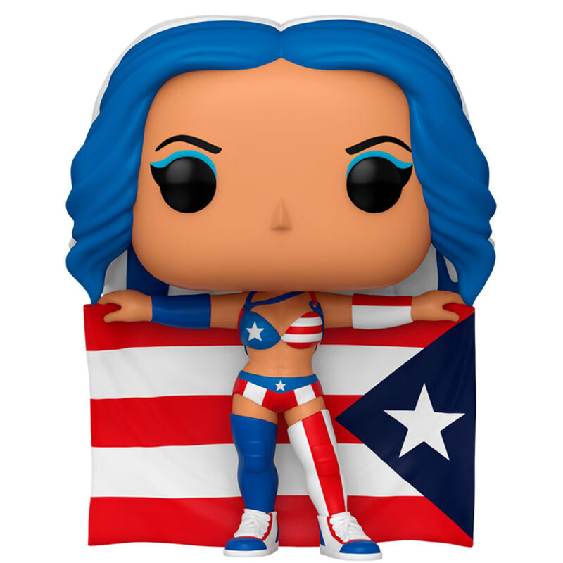 Figura Funko POP! WWE de Zelina Vega con cabello azul - 2