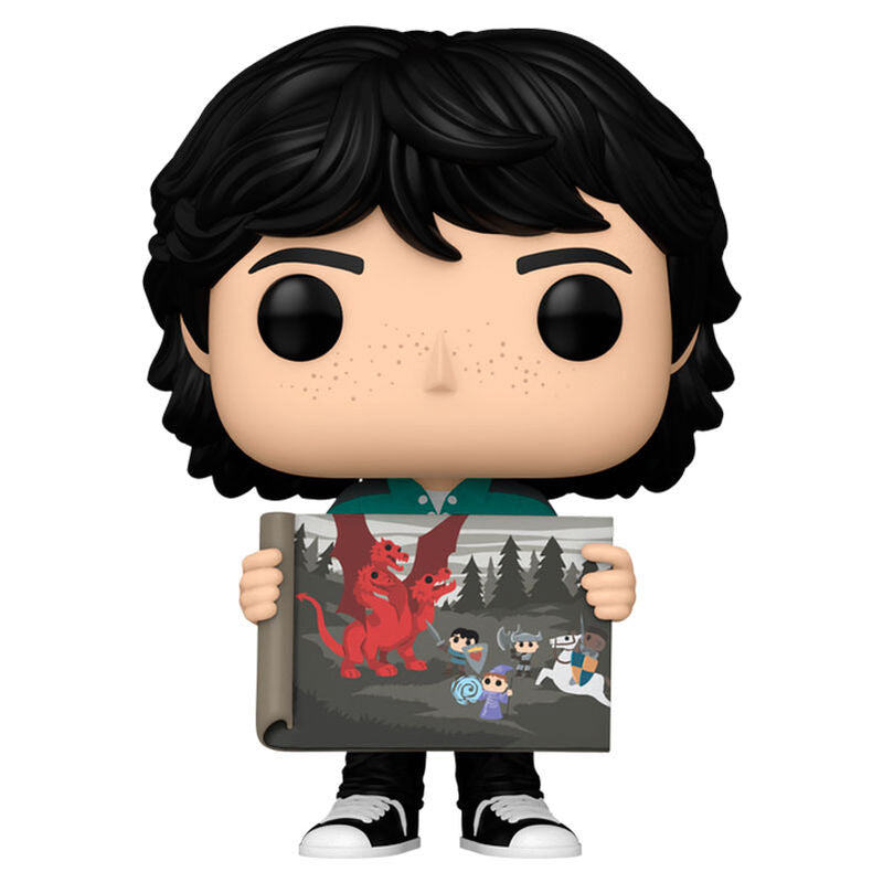 Figura Funko POP! de Mike de Stranger Things con un mapa ilustrado