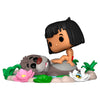 Figura FUNKO POP! Moment de Baloo y Mowgli sobre una base selvática
