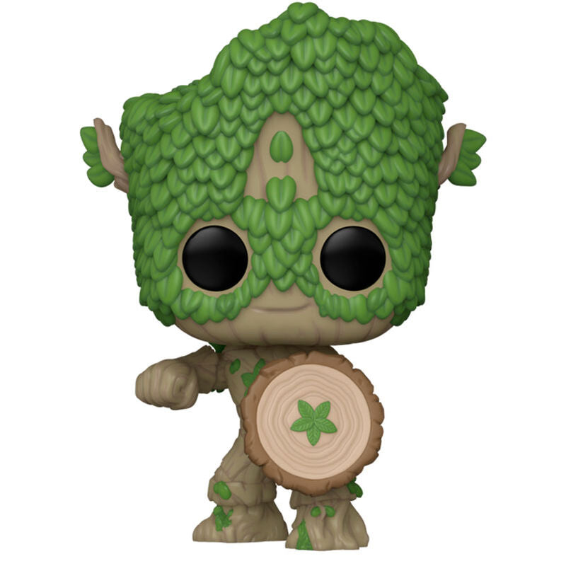 Figura Funko POP de Groot como Capitán América en caja Marvel - 2