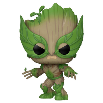 Figura Funko POP Marvel de Groot como Wolverine en caja - 2
