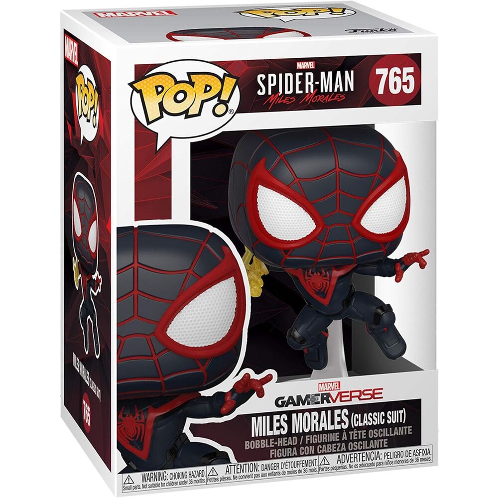 Figura Funko POP! de Miles Morales con traje Classic Suit en pose dinámica - 2